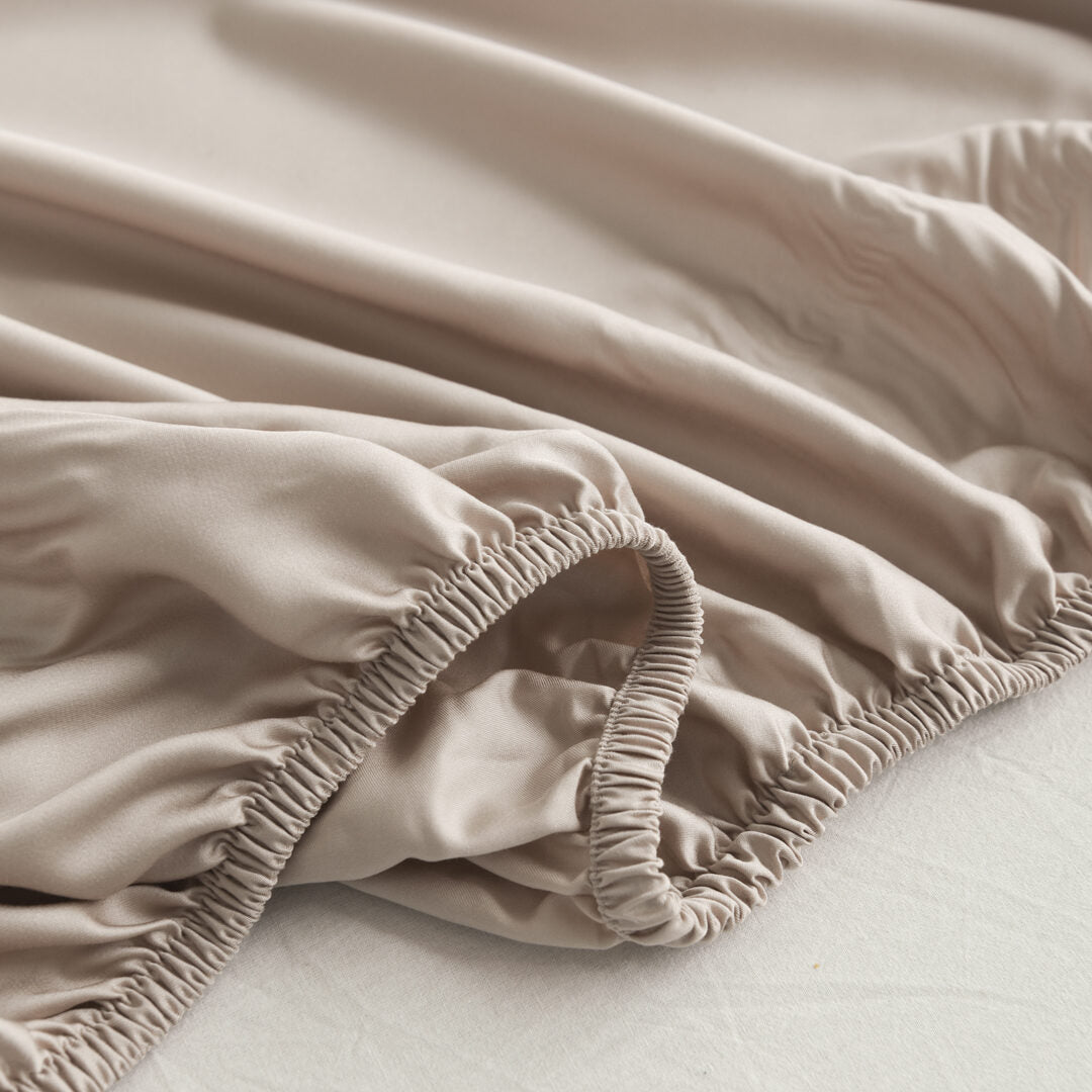 Hoeslaken (Topdekmatras) - Soft Taupe - Premium